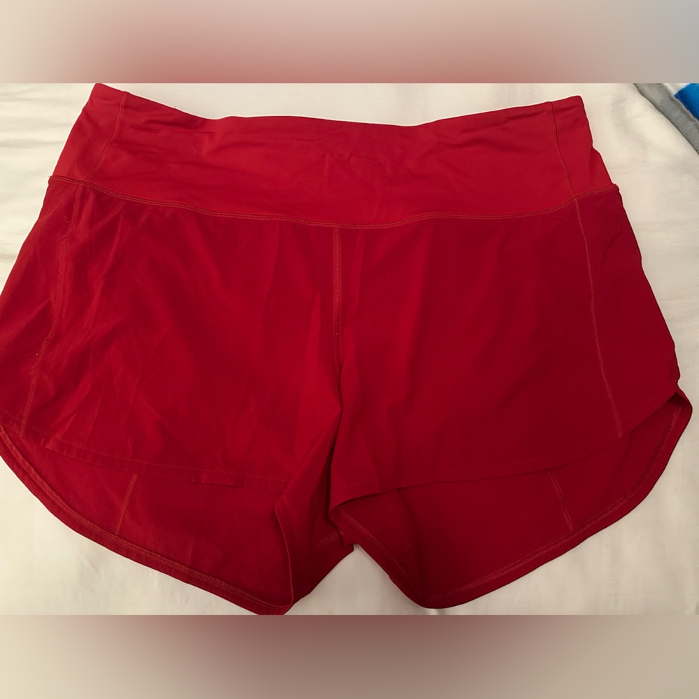 Lululemon Women's Red Speed Up Shorts